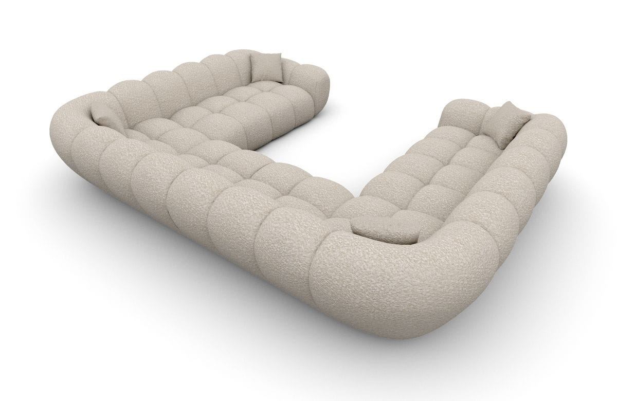 Wohnlandschaft Maleron XXL Panorama Pearl
