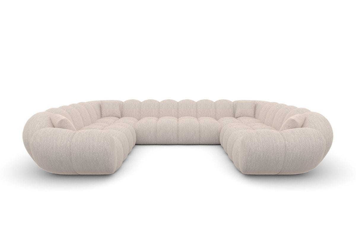 Wohnlandschaft Maleron XXL Panorama Beige