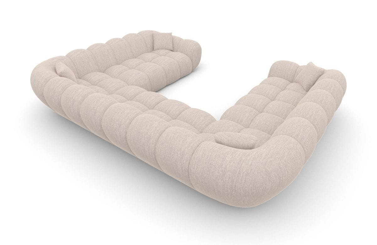 Wohnlandschaft Maleron XXL Panorama Beige