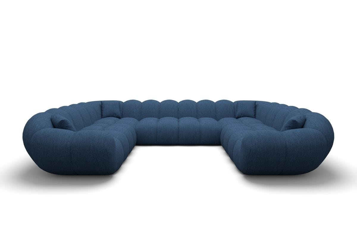 Wohnlandschaft Maleron XXL Panorama Blau