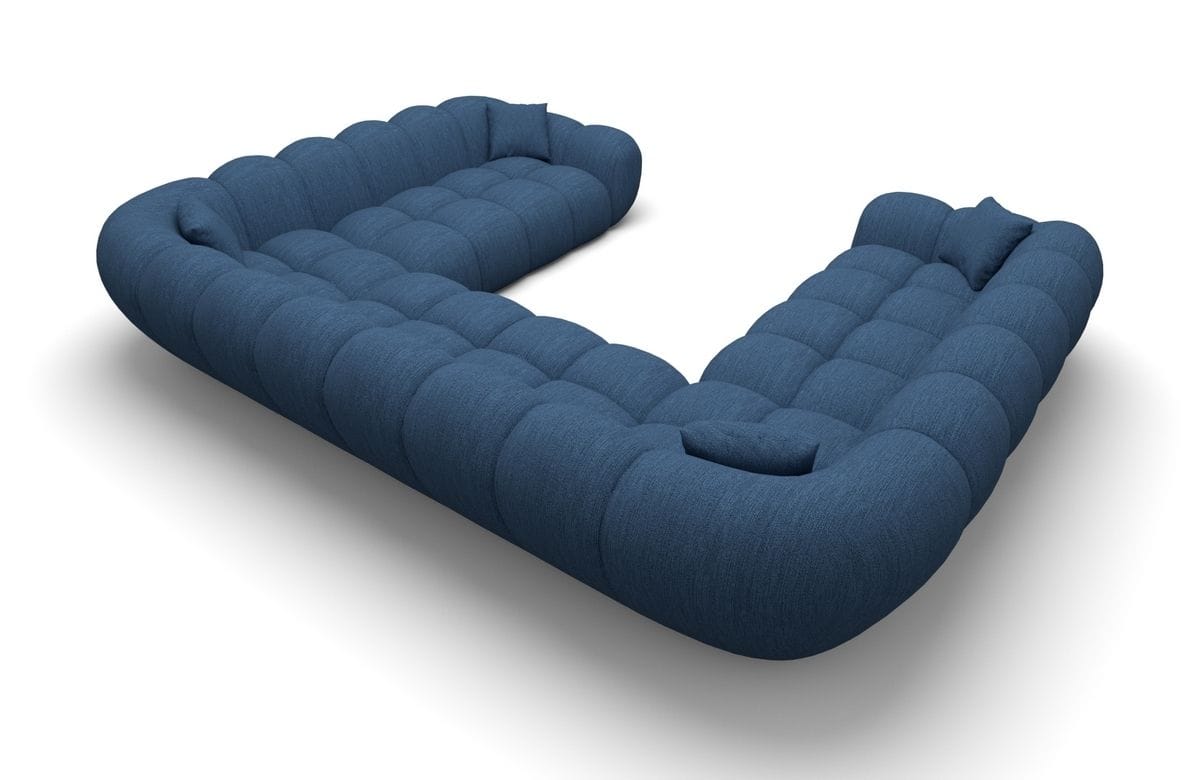 Wohnlandschaft Maleron XXL Panorama Blau