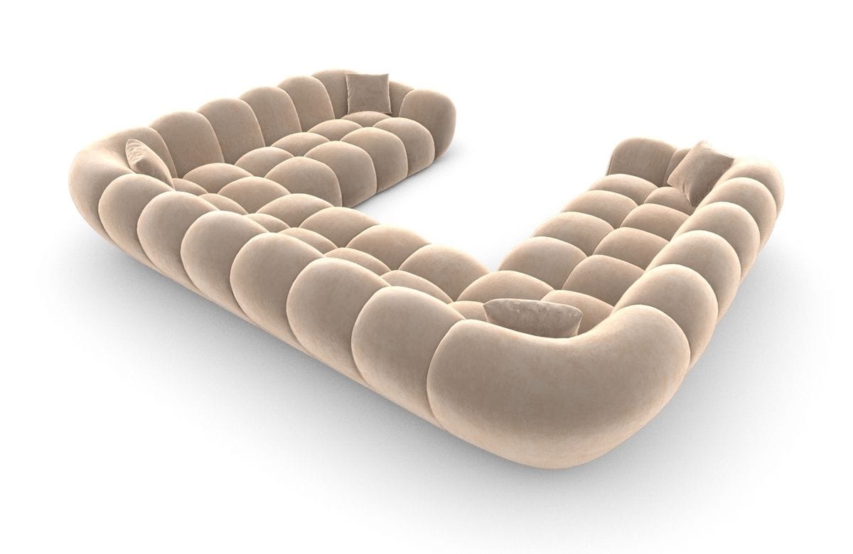 Wohnlandschaft Maleron XXL Panorama Beige