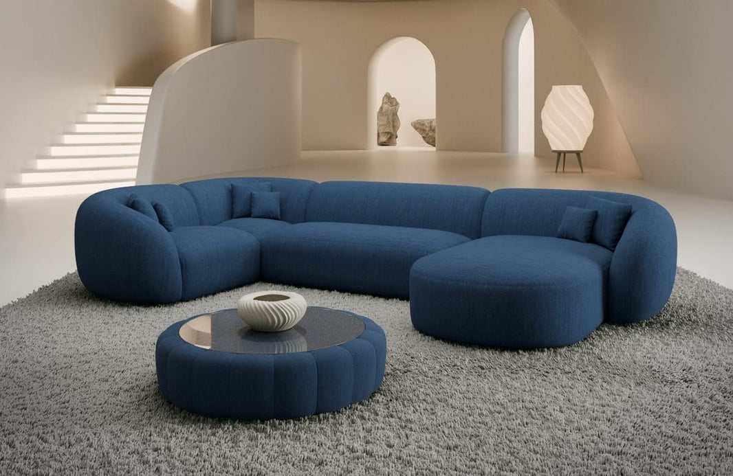 Wohnlandschaft Sorelia U-Form aus Stoff