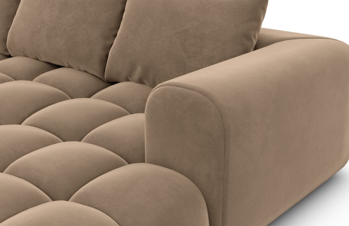 Couchlandschaft Casaluna U-Form in Stoff Braun