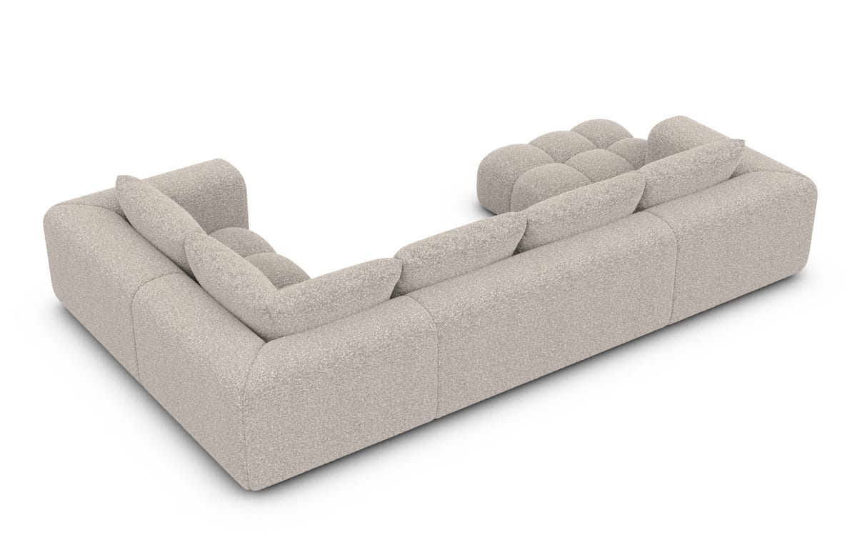 Couchlandschaft Casaluna U-Form in Stoff Pearl