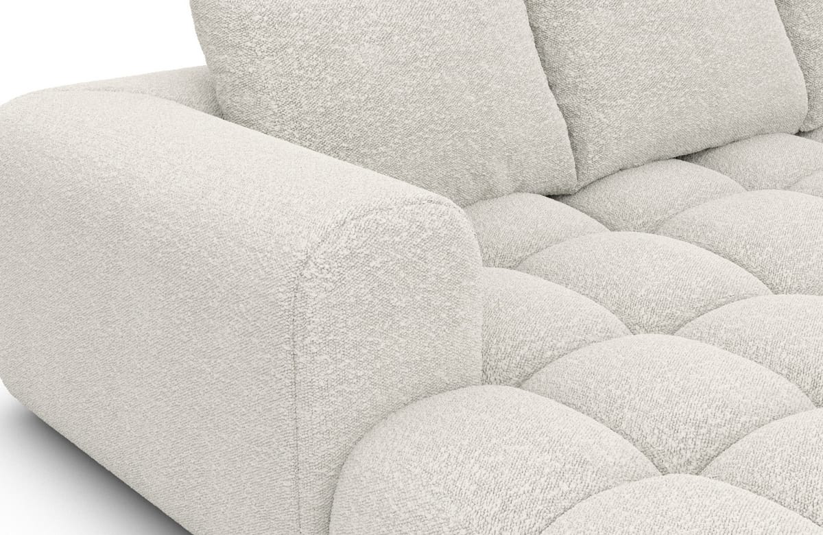 Couchlandschaft Casaluna U-Form in Stoff Weiß