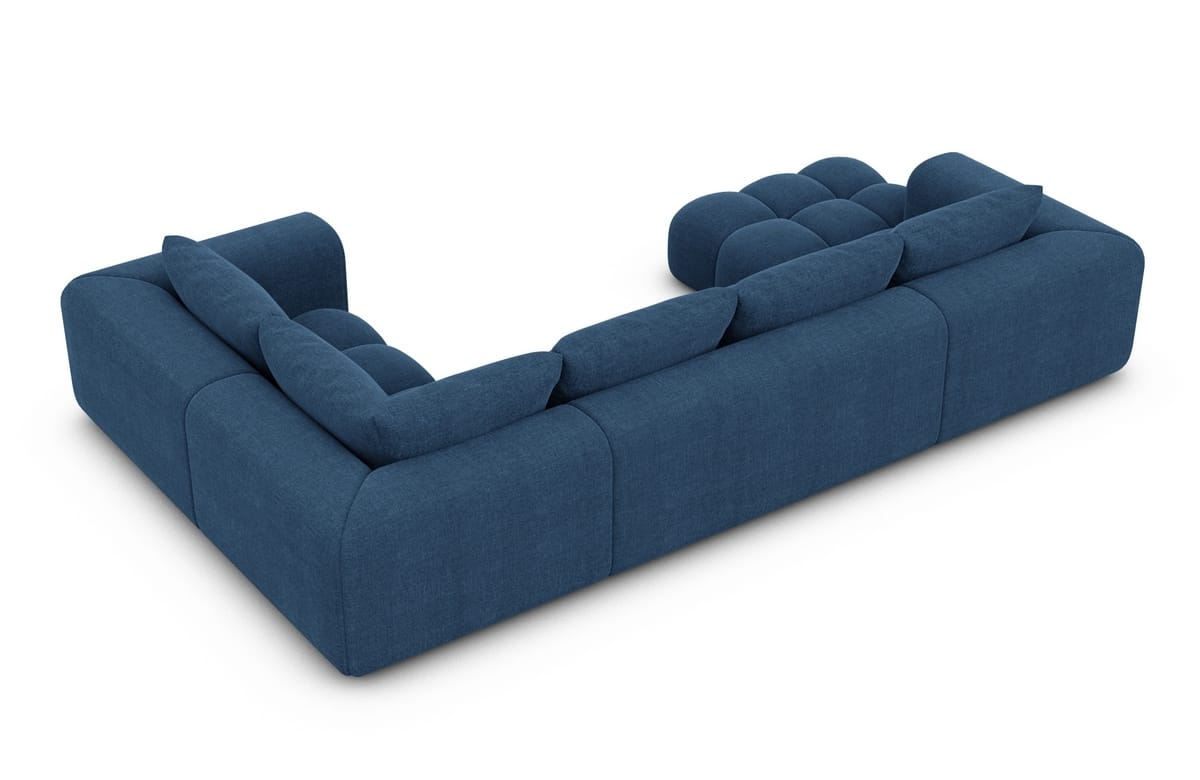 Couchlandschaft Casaluna U-Form in Stoff Blau