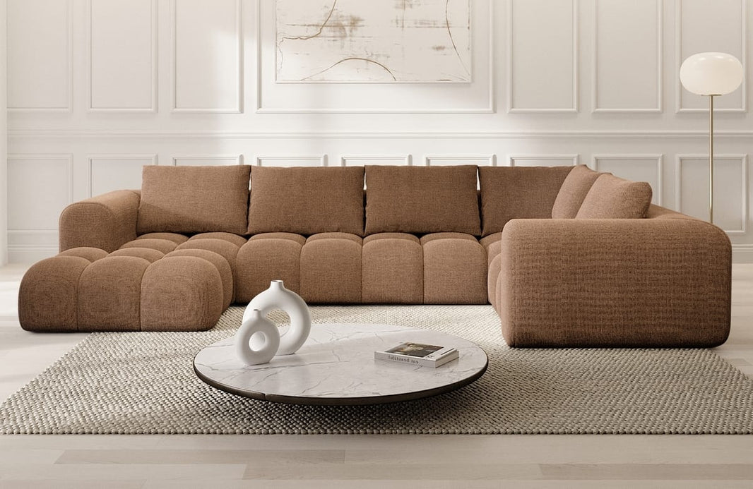 Couchlandschaft Casaluna U-Form in Stoff