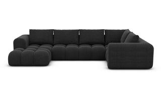 Couchlandschaft Casaluna U-Form in Stoff Schwarz