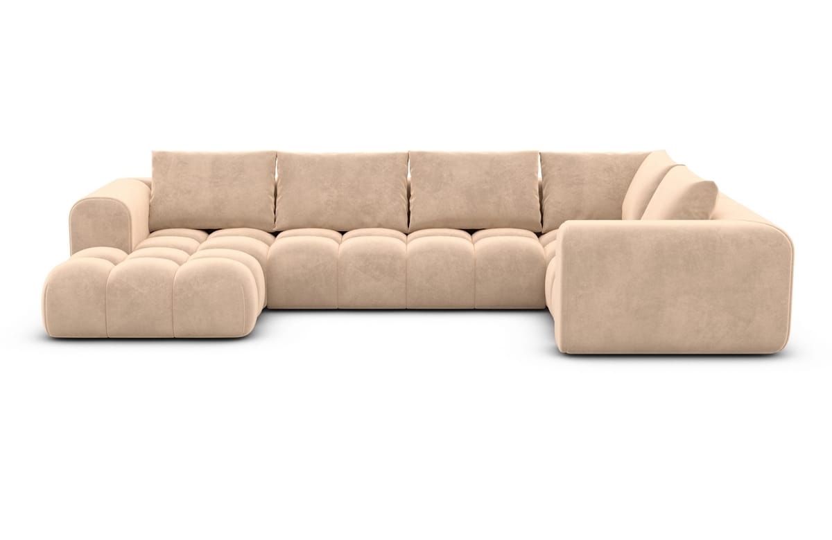 Couchlandschaft Casaluna U-Form in Stoff Beige