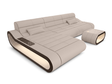 Ecksofa kaufen | L-Form Sofa mit Ottomane