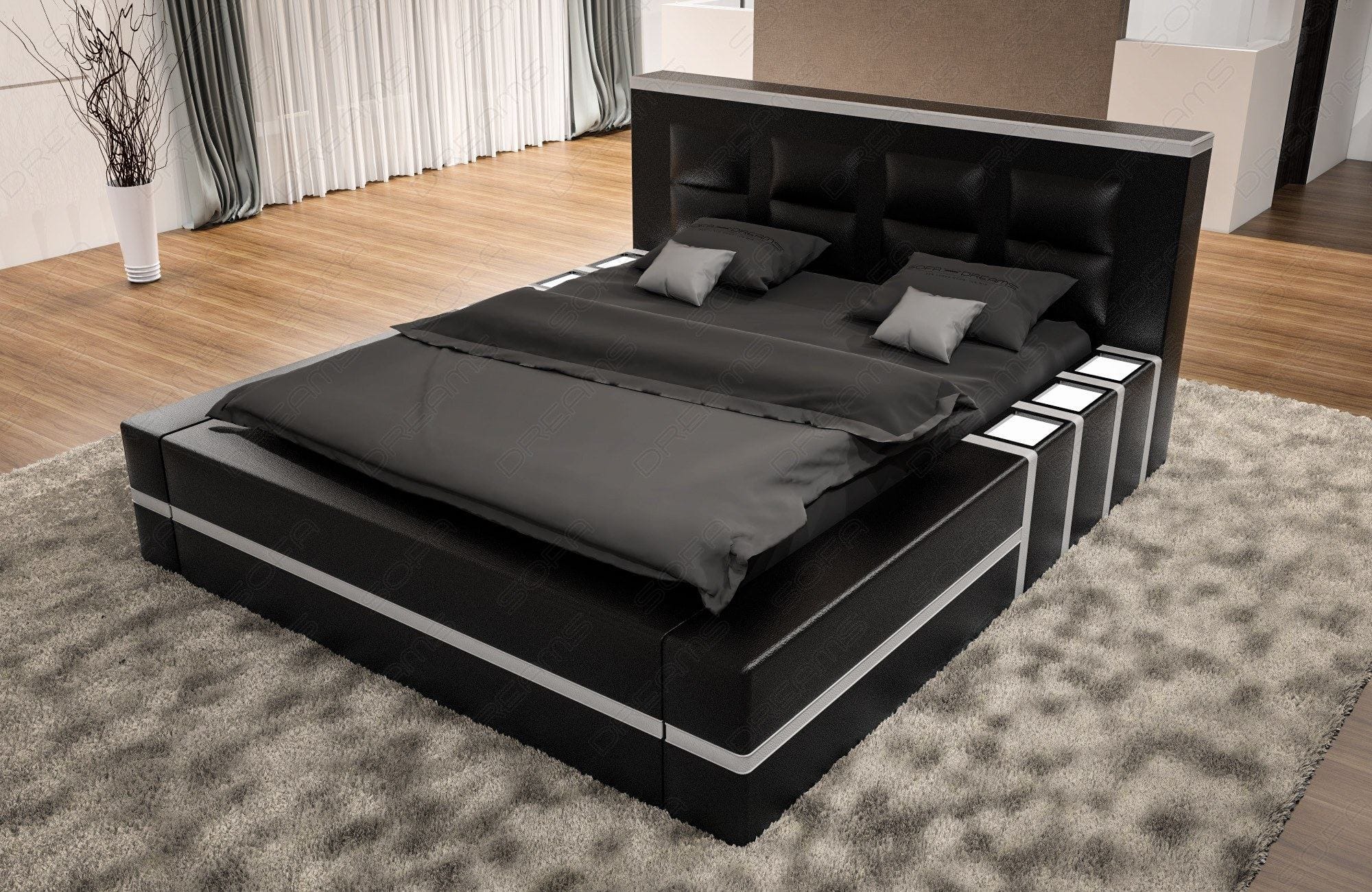 Designerbett Asti – Modernes Design für Ihr Zimmer Schwarz-Weiß