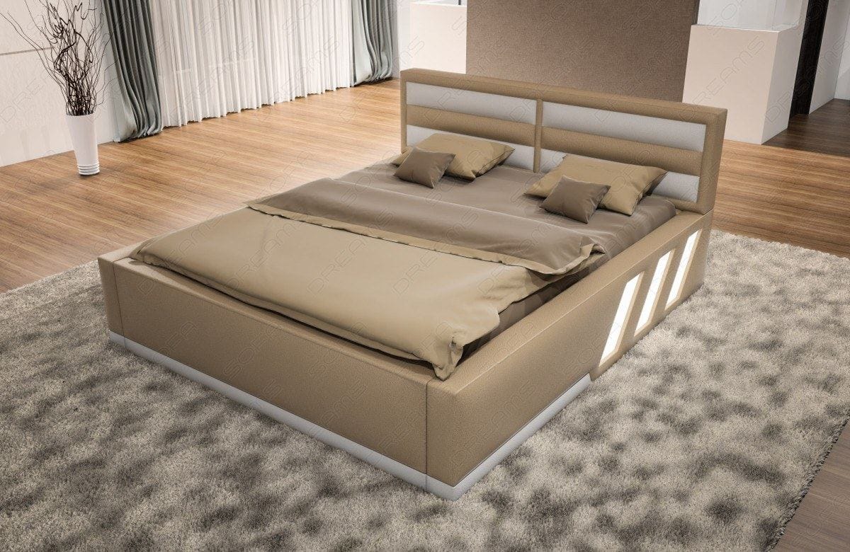 Designerbett Apollonia – Luxus für Ihr Schlafzimmer Sandbeige-Weiß