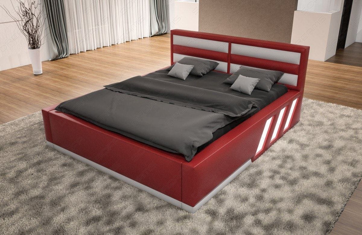 Designerbett Apollonia – Luxus für Ihr Schlafzimmer Rot-Weiß