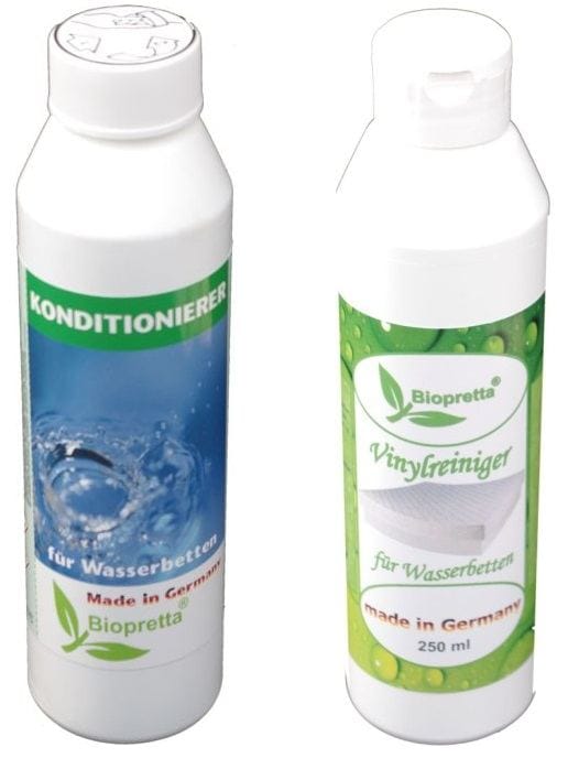 Wasserbett Apollonia Komplett Set Weiß-Schwarz