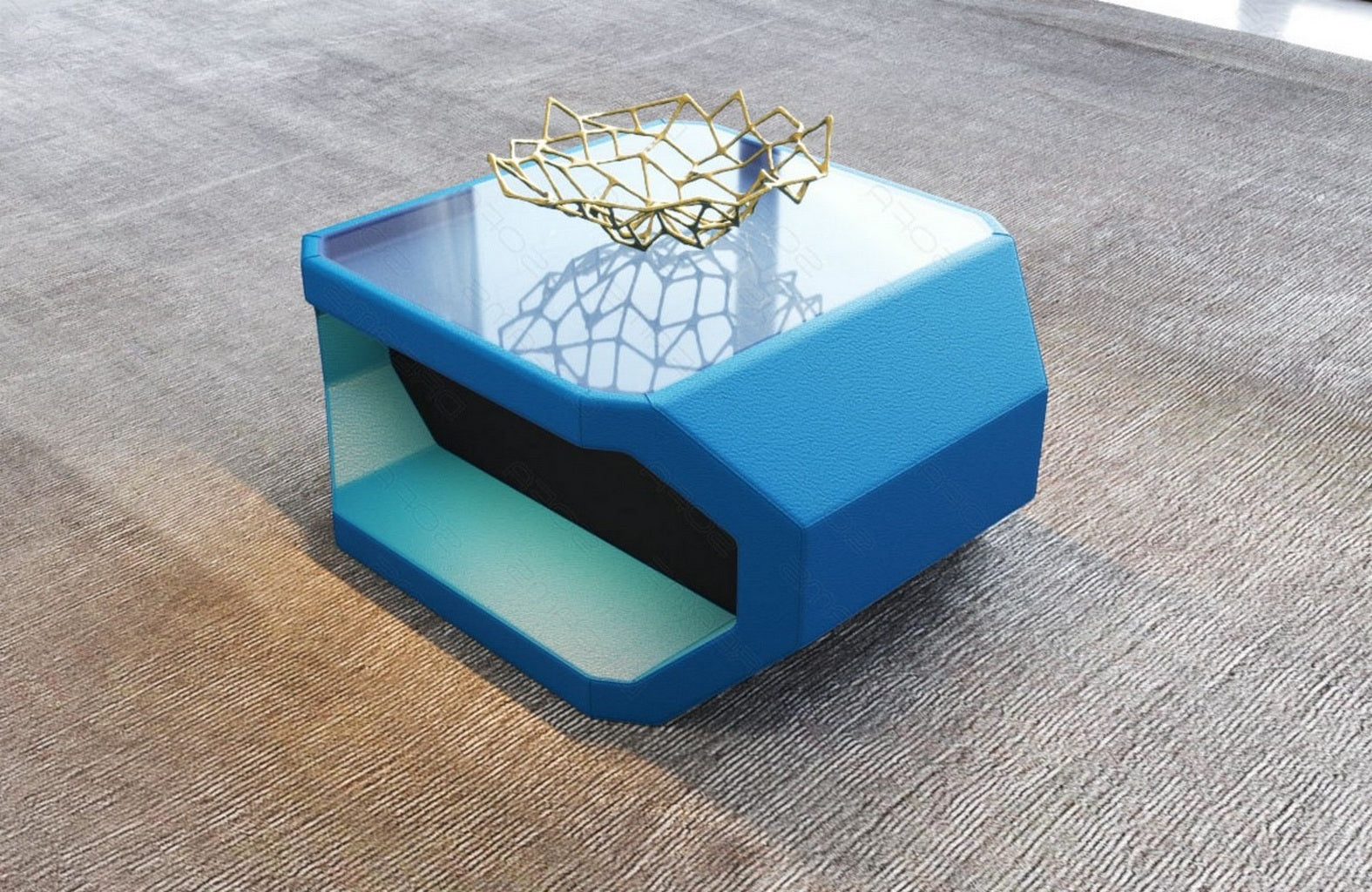 Couchtisch Asti – Eleganz in Leder