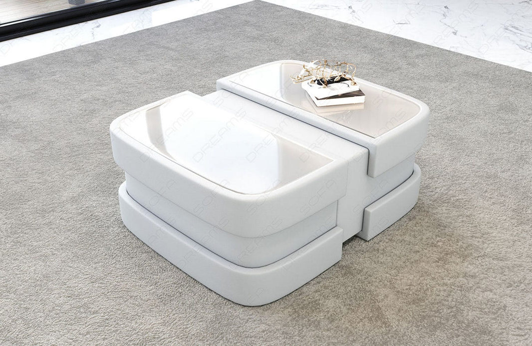 Couchtisch Elegante Modell Lederoptik
