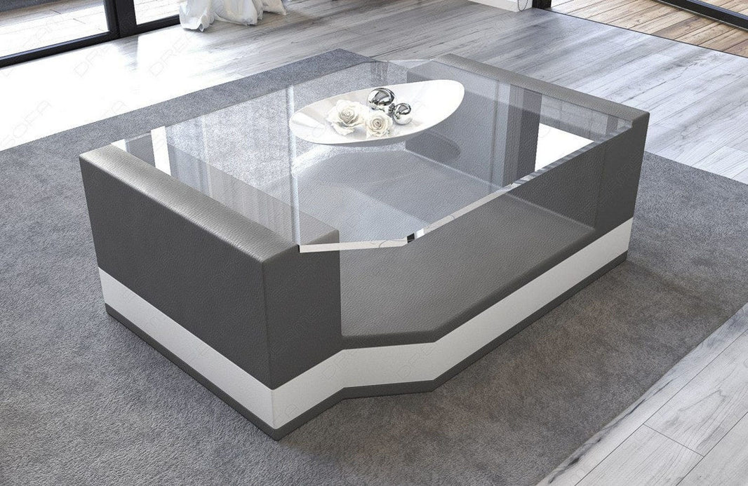 Couchtisch Messana in Leder