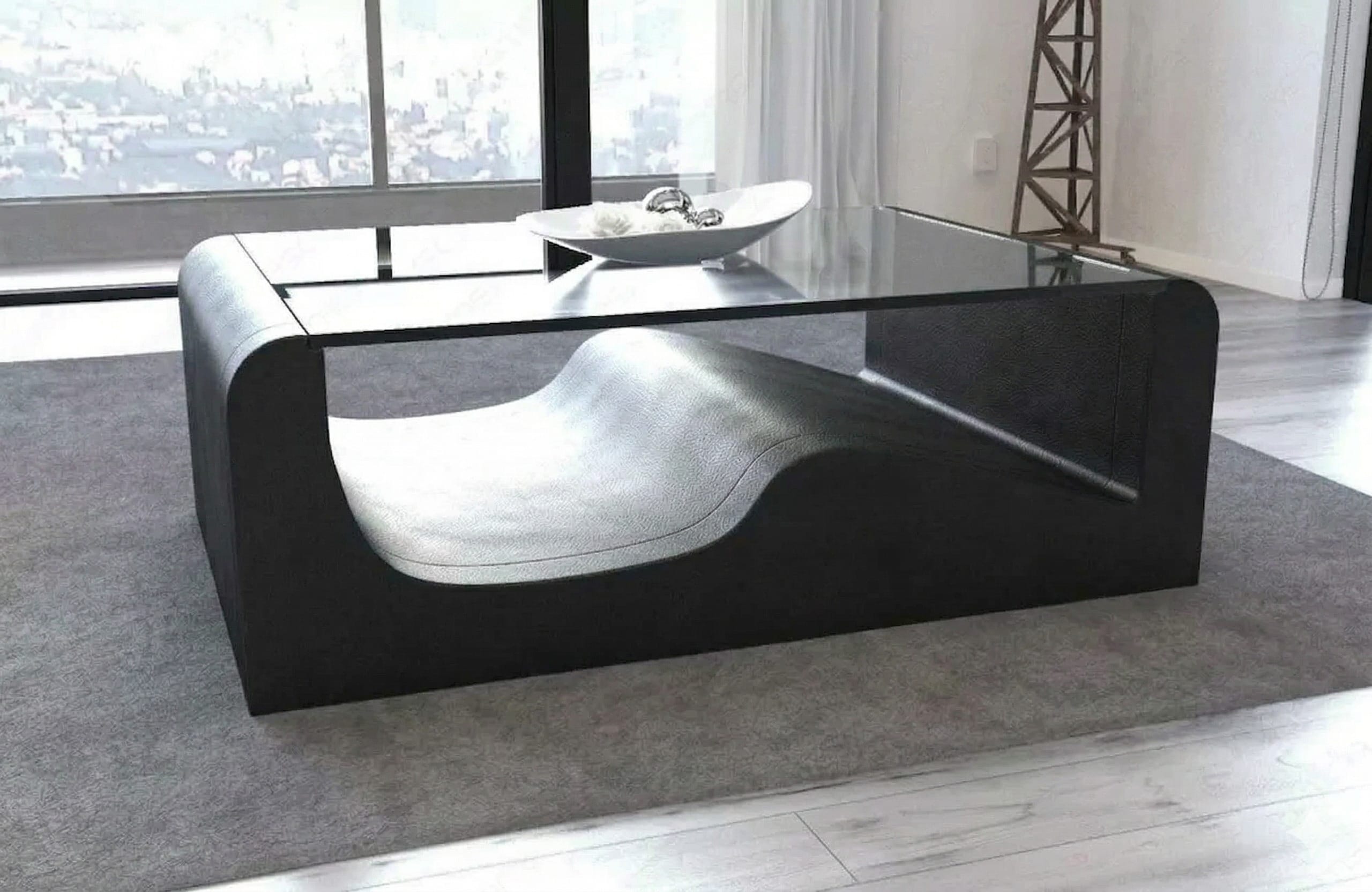 Design Wohnzimmertisch Wave – Modern & Elegant Schwarz