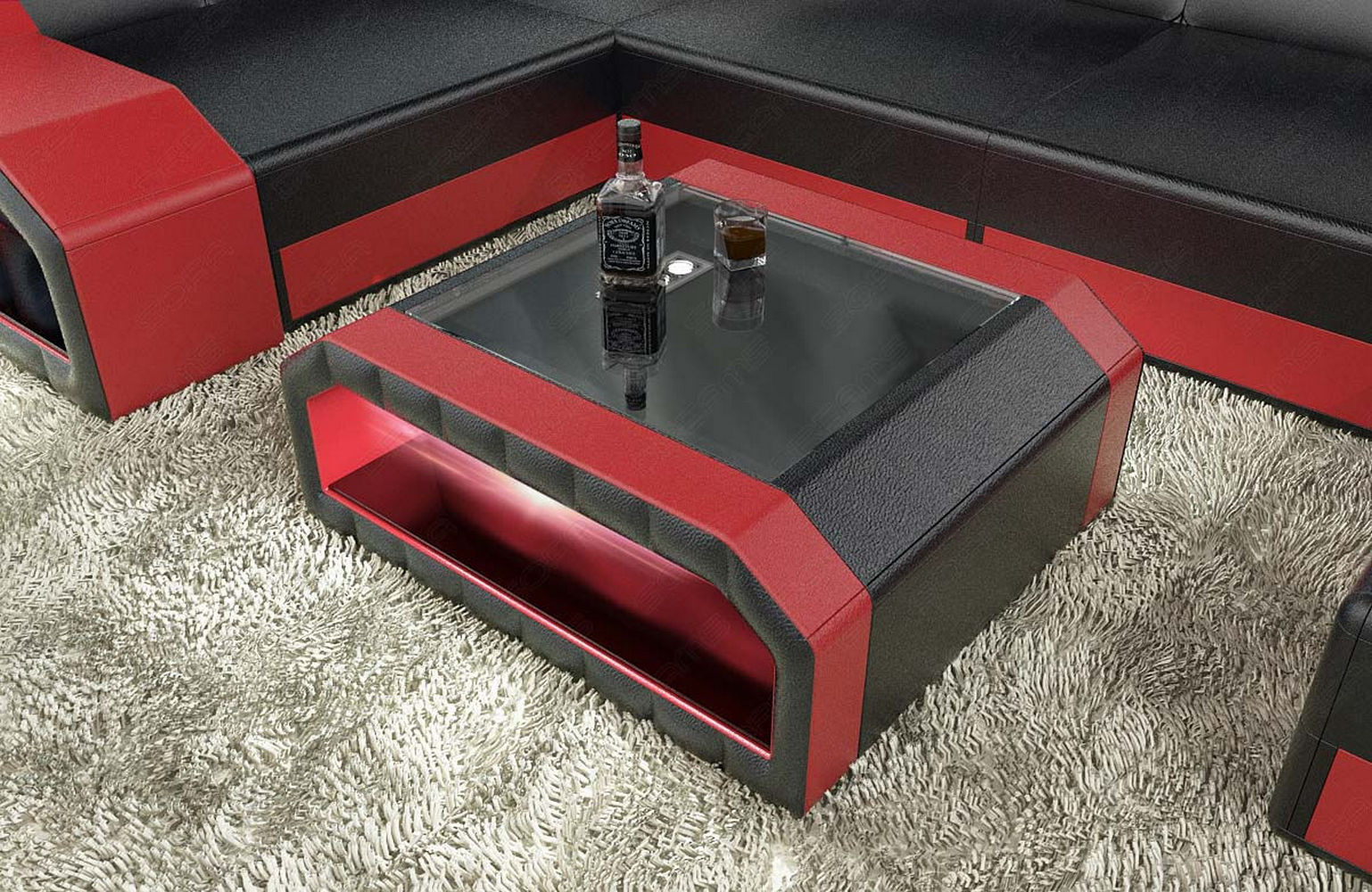 Design Couchtisch Matera – Mit LED Beleuchtung