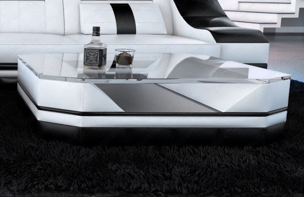 Couchtisch Turino in Leder