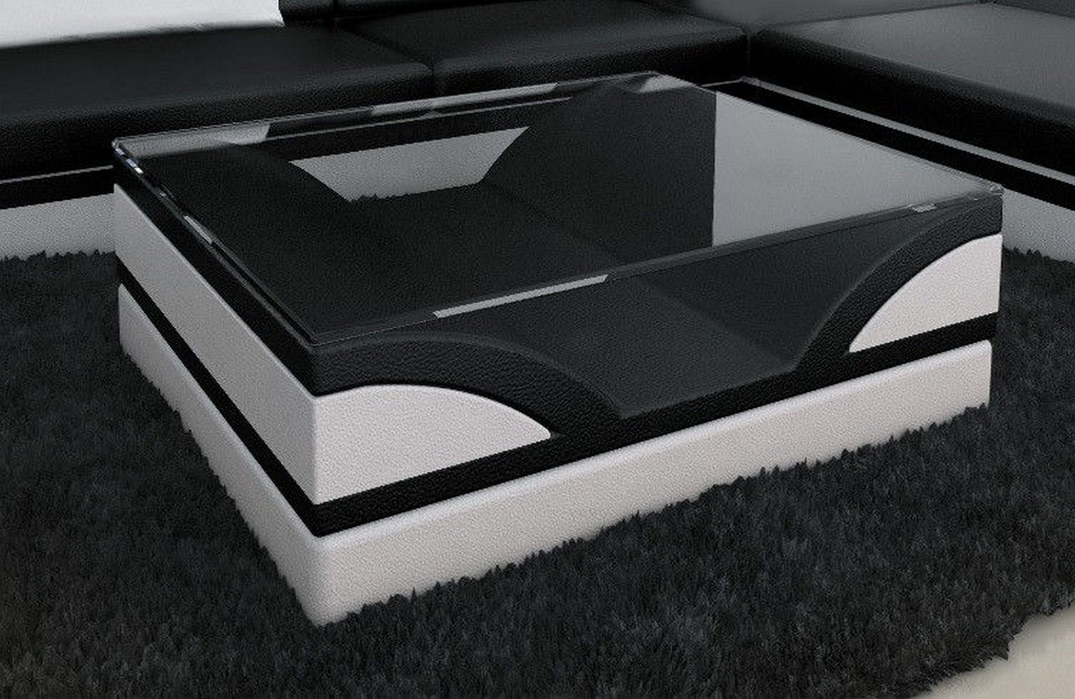 Designer Couchtisch Monza – Modernes Design Schwarz-Weiß