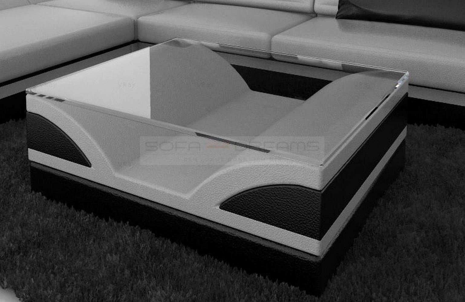 Designer Couchtisch Monza – Modernes Design Grau-Schwarz