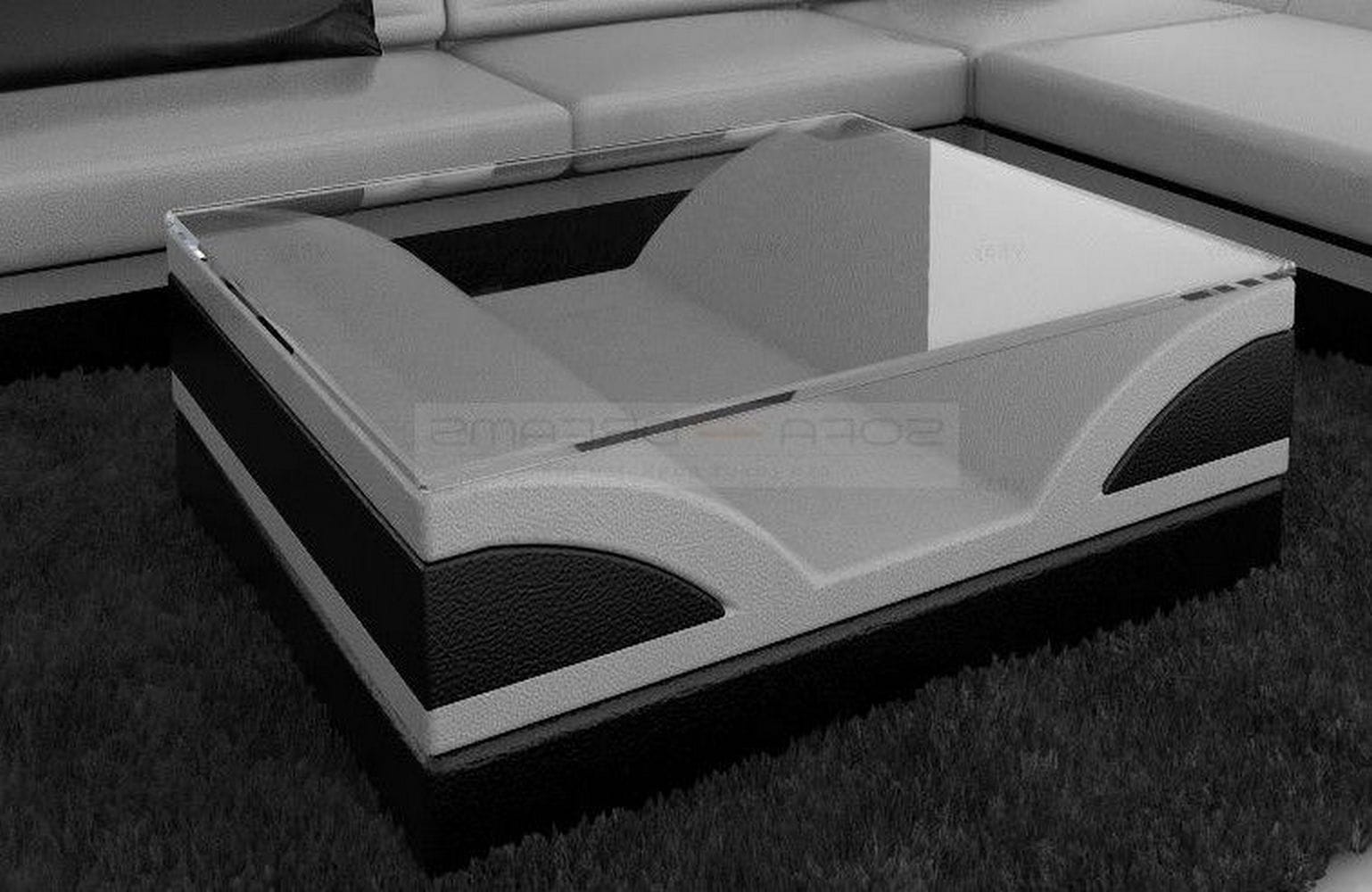 Designer Couchtisch Monza – Modernes Design Grau-Schwarz