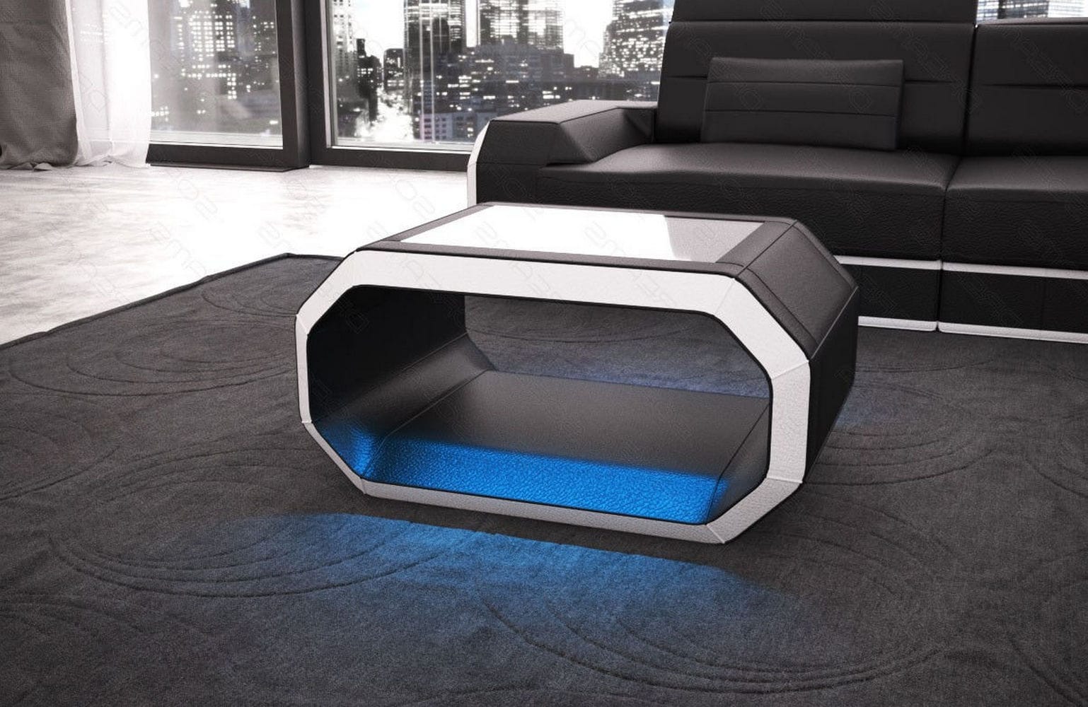 Design Couchtisch Roma – Modern & Elegant Schwarz-Weiß