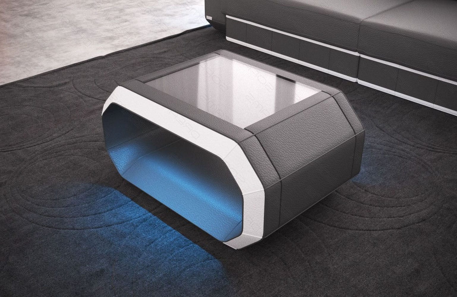 Design Couchtisch Roma – Modern & Elegant Grau-Weiß