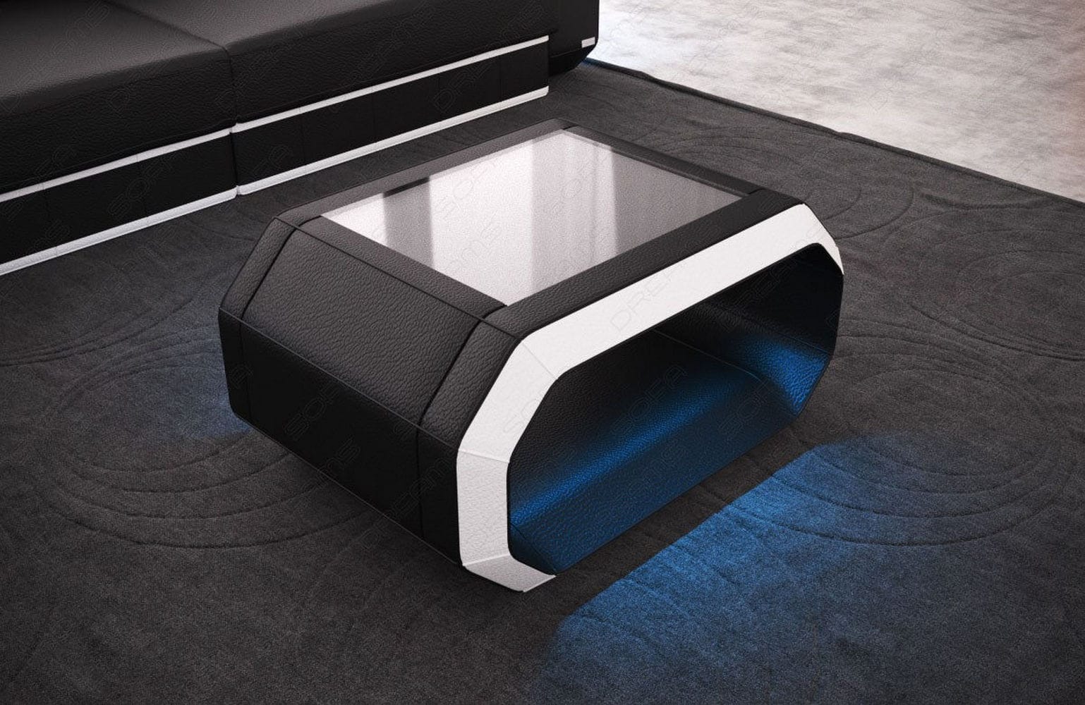 Design Couchtisch Roma – Modern & Elegant Schwarz-Weiß
