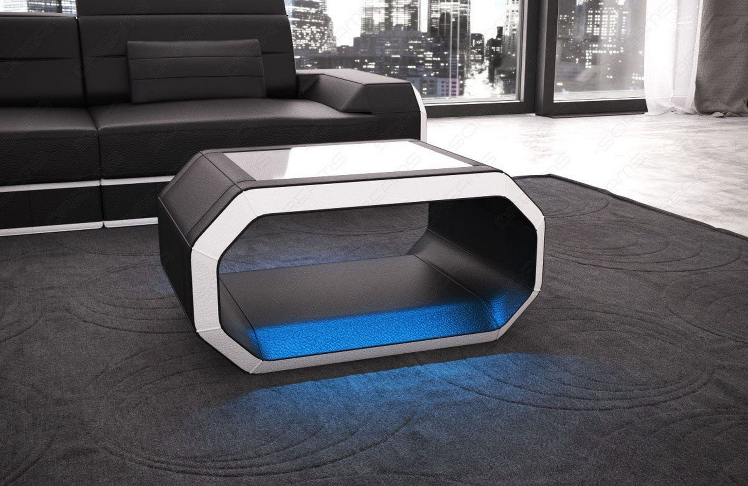 Design Couchtisch Roma – Modern & Elegant Schwarz-Weiß