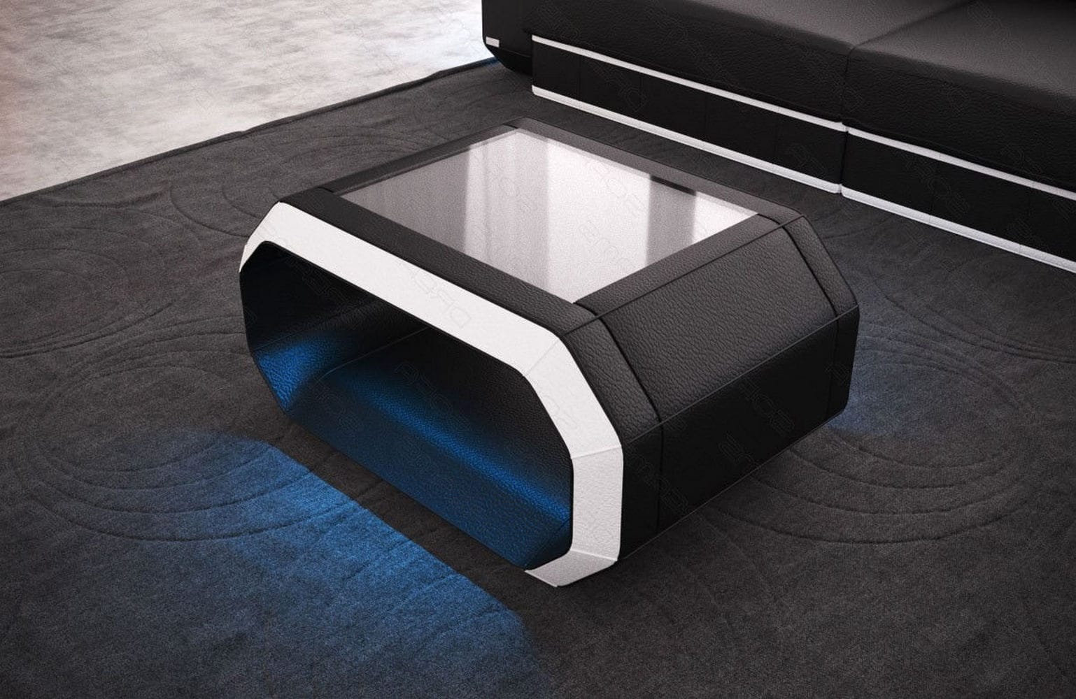 Design Couchtisch Roma – Modern & Elegant Schwarz-Weiß
