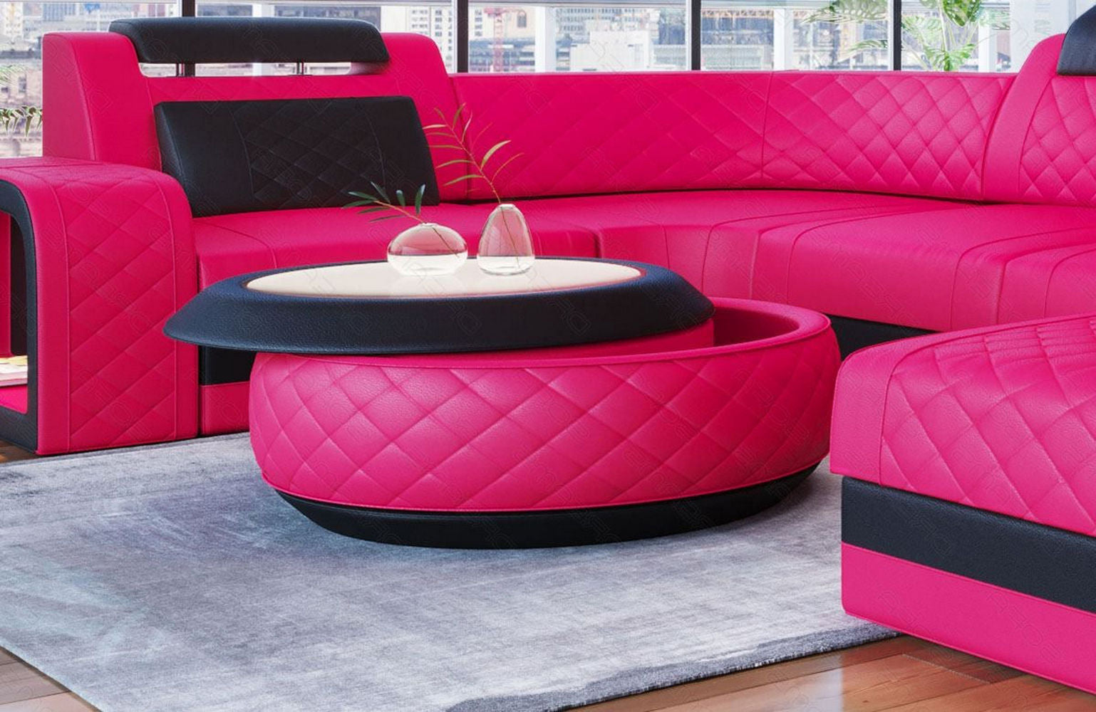 Couchtisch Berlin – Leder Design für Ihr Zuhause
