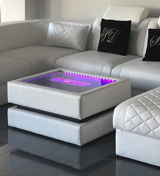 Couchtisch Heat in Leder