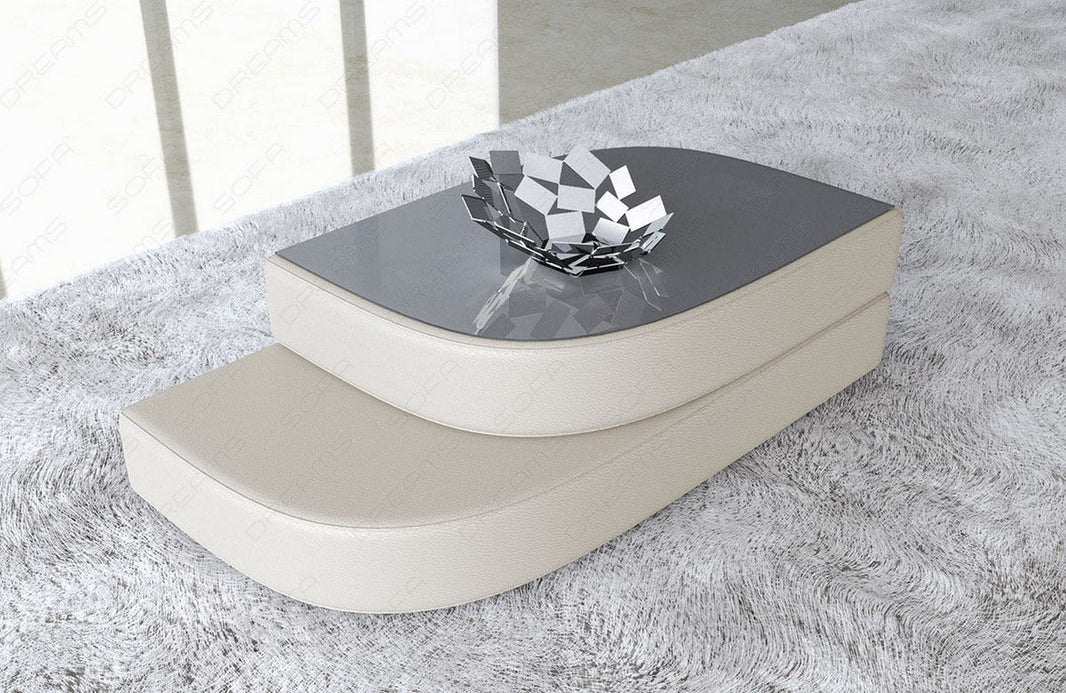 Couchtisch Bari Eleganz in Leder