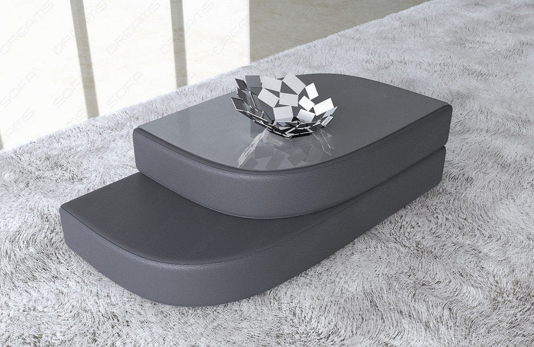Couchtisch Bari Eleganz in Leder