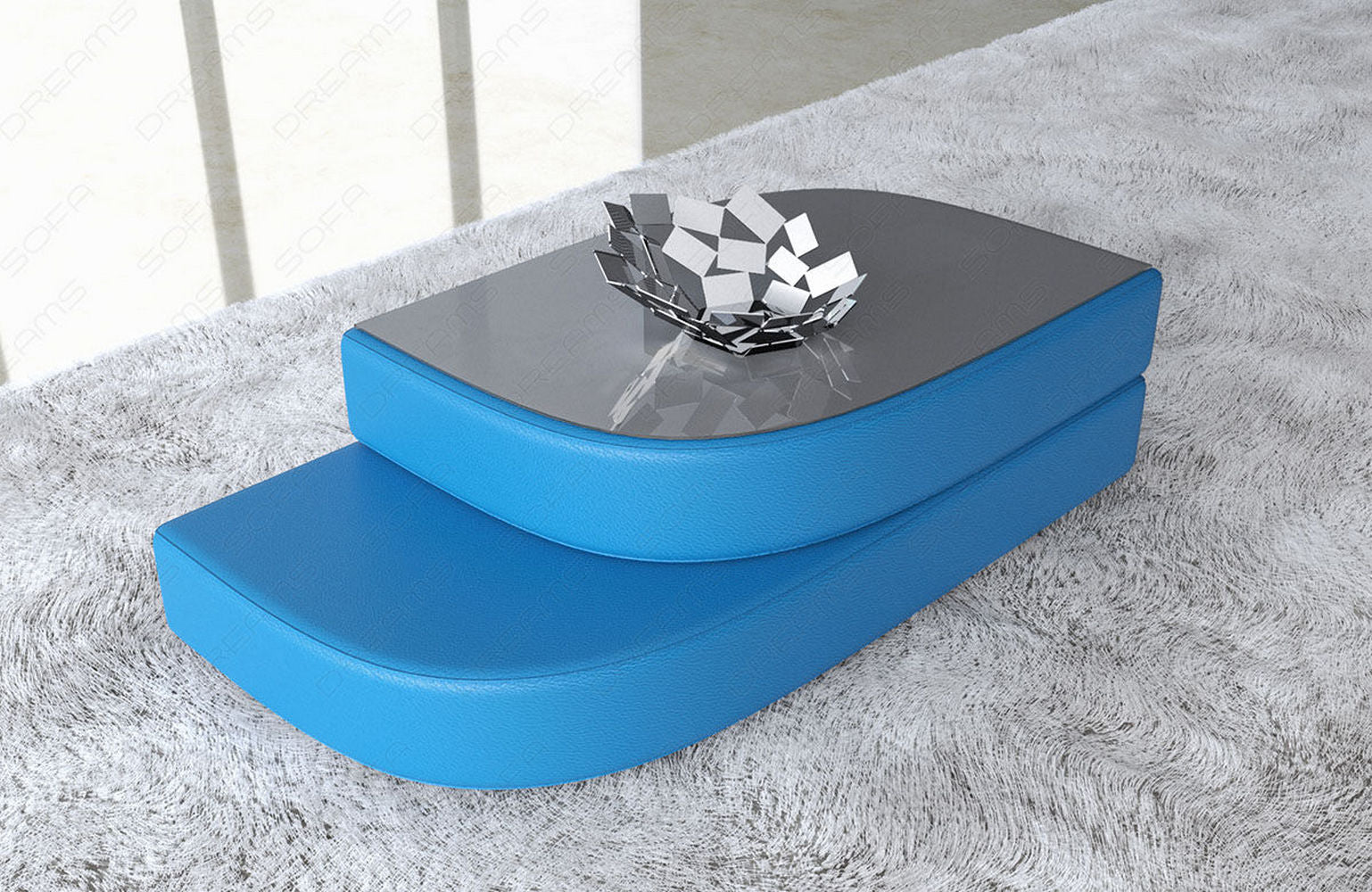 Couchtisch Bari aus Leder – Eleganz & Stil