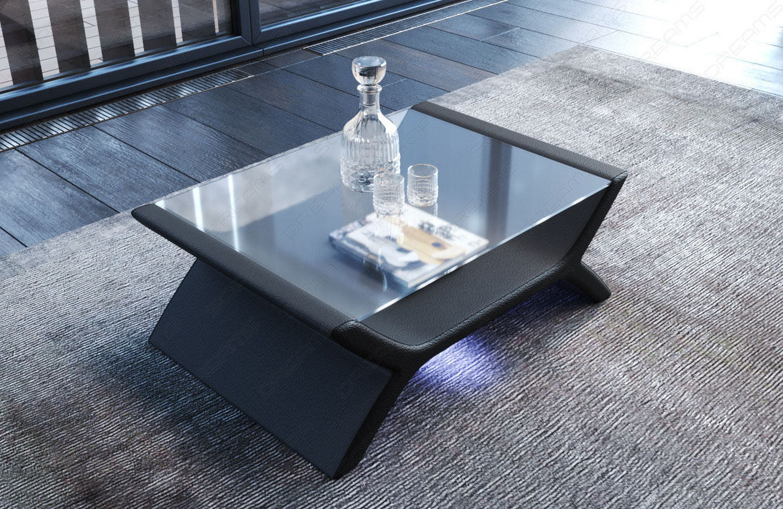 Couchtisch Calabria – Leder Design