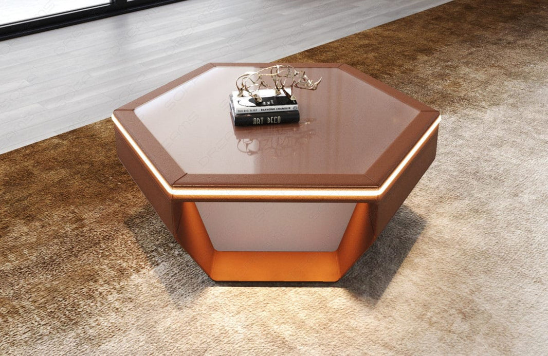 Couchtisch Toscano in Leder