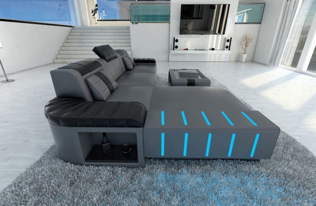 Ecksofa Bellagio L-Form in Leder