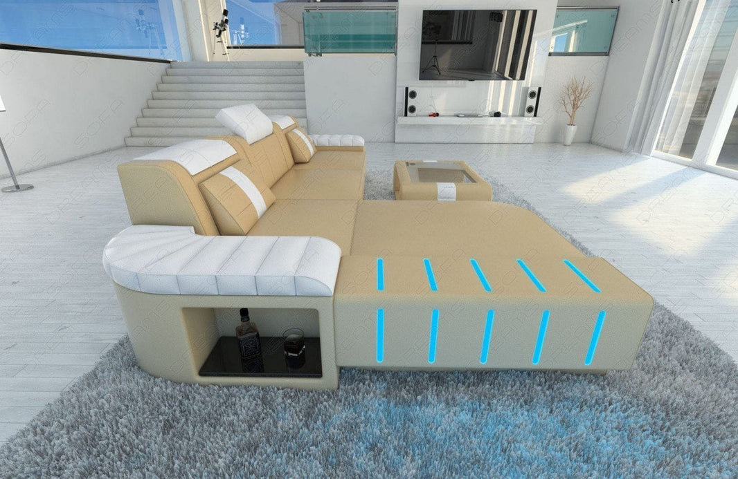 Ecksofa Bellagio L-Form in Leder