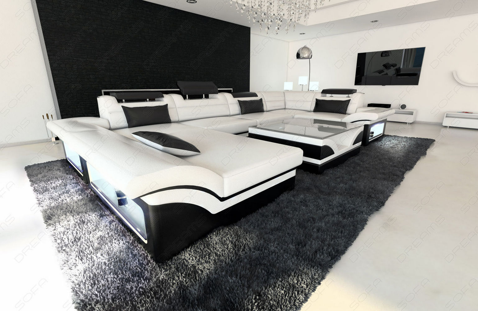 Leder Wohnlandschaft Enzo