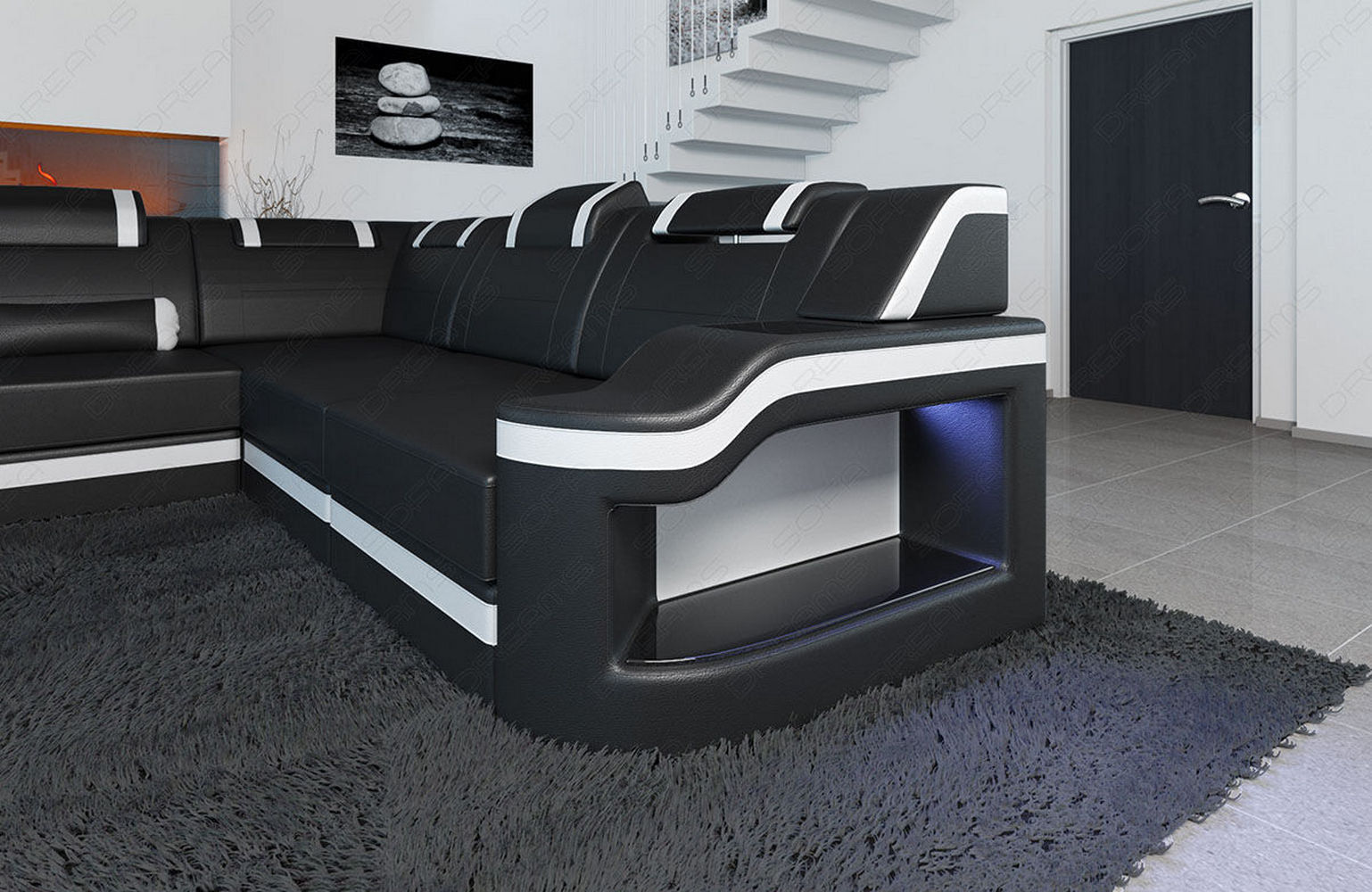 XL Leder Wohnlandschaft Palermo – Komfort & Stil