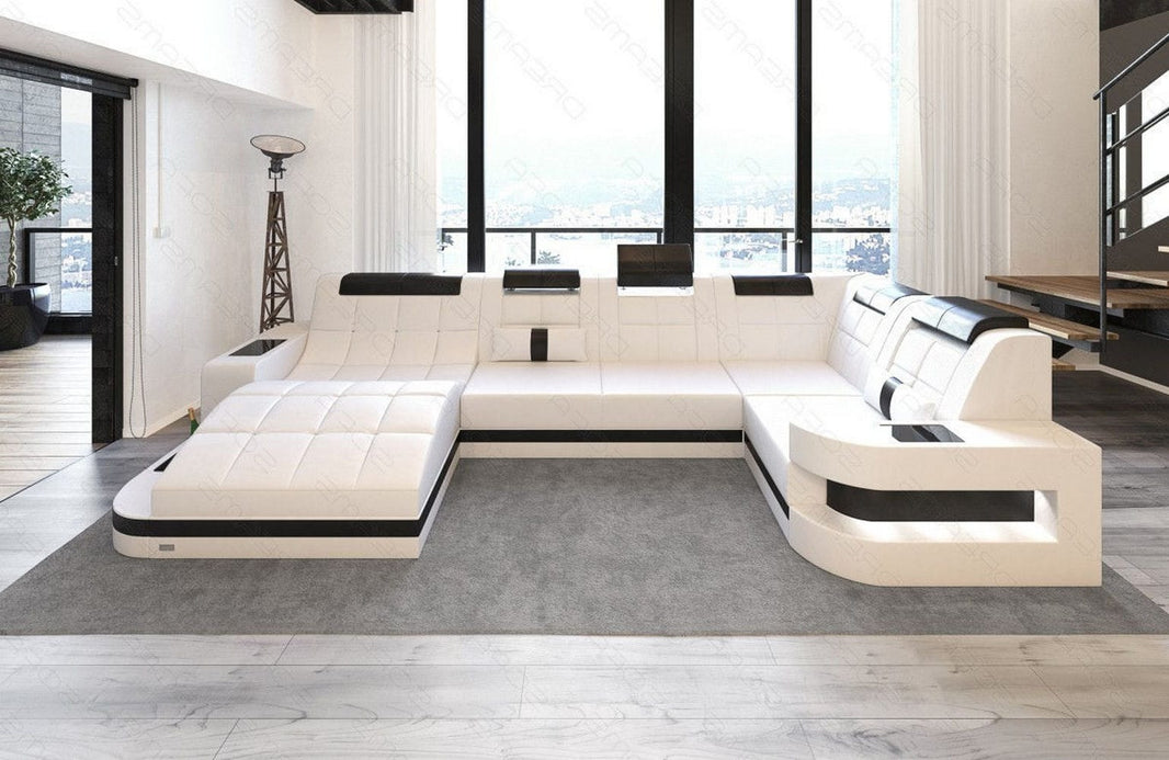 Mini Sofa Relax Wave in Leder
