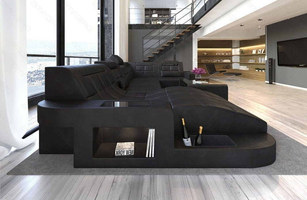 Designsofa Relax Wave aus Leder
