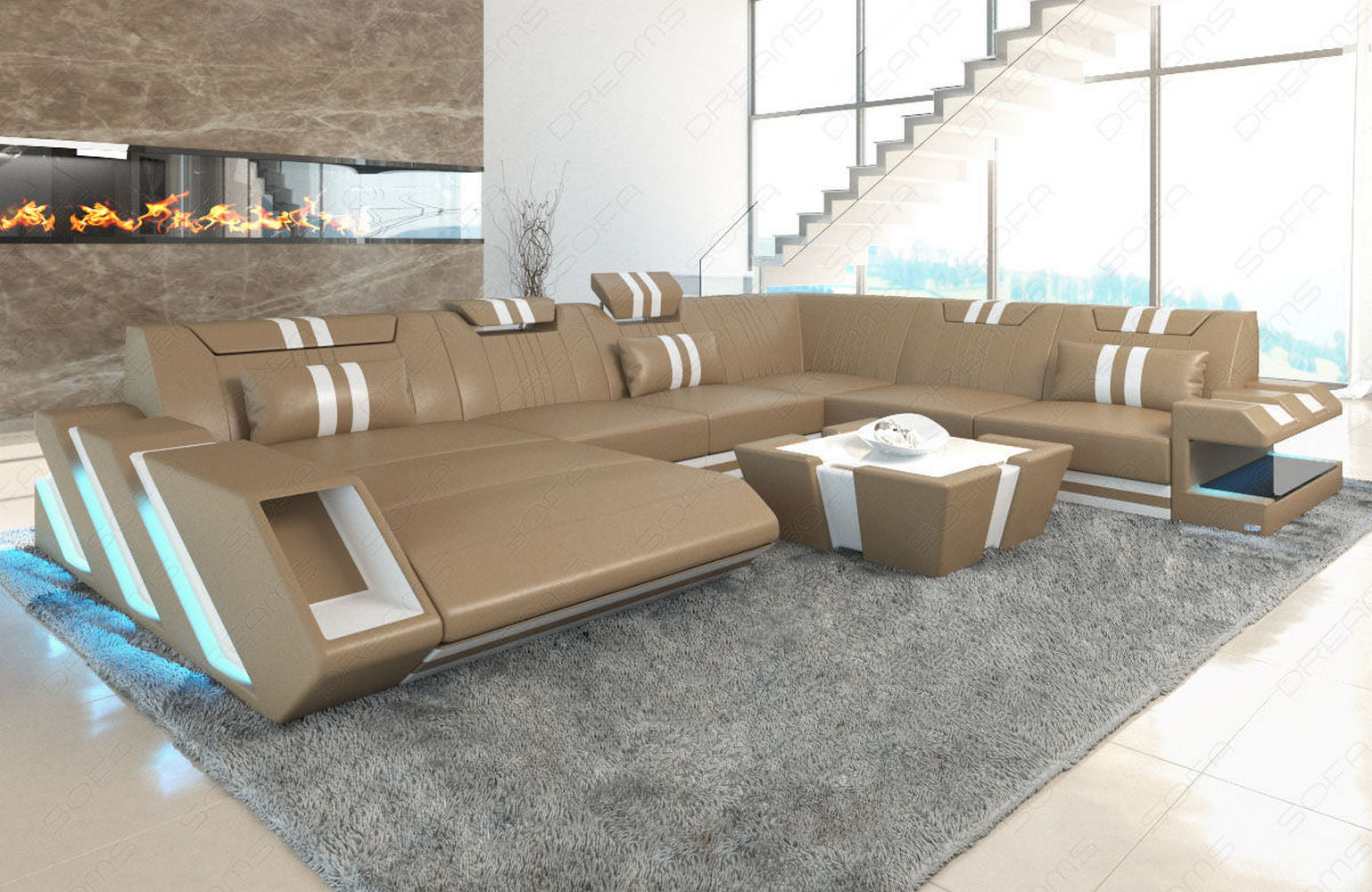 Ledersofa Apollonia XL – Luxus & Komfort