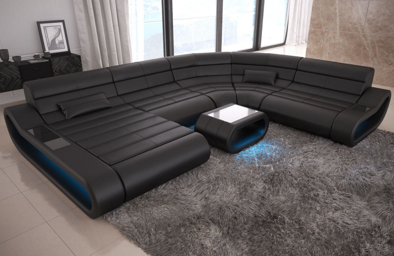 Leder Wohnlandschaft Concept XXL – Komfort & Stil