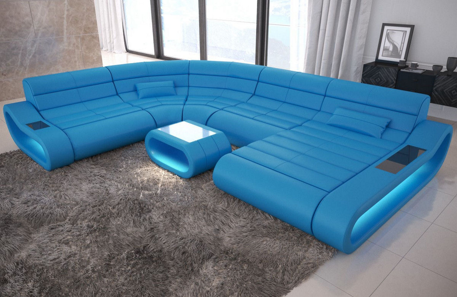 Leder Wohnlandschaft Concept XXL – Komfort & Stil