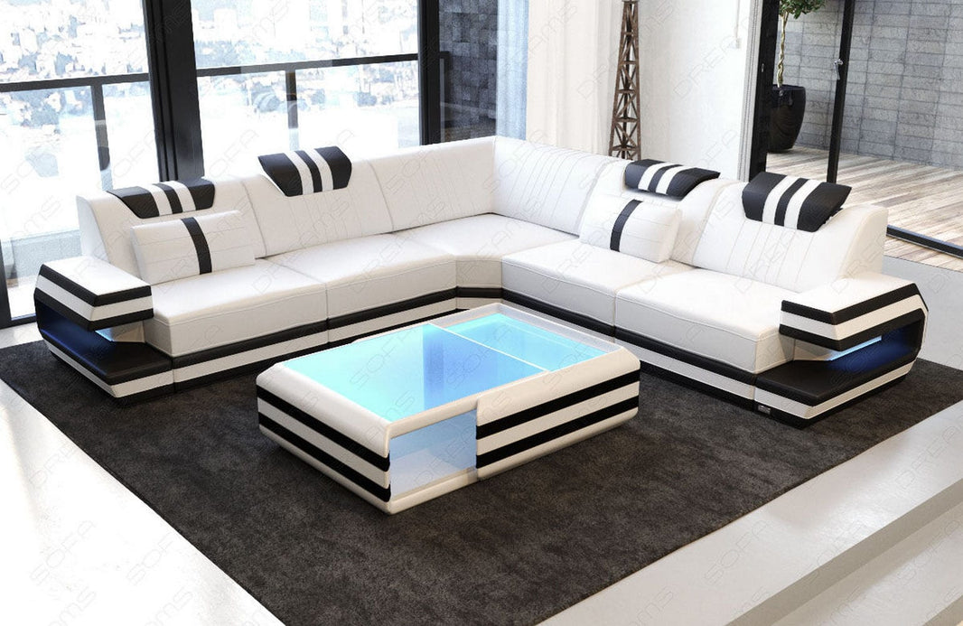 Ecksofa Ragusa Edles L-Form aus Leder